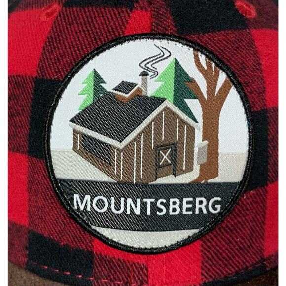 MOUNTSBERG Buffalo Plaid w suede Hat Pukka® Cap Snapback Conservation Halton NWT - Picture 3 of 12